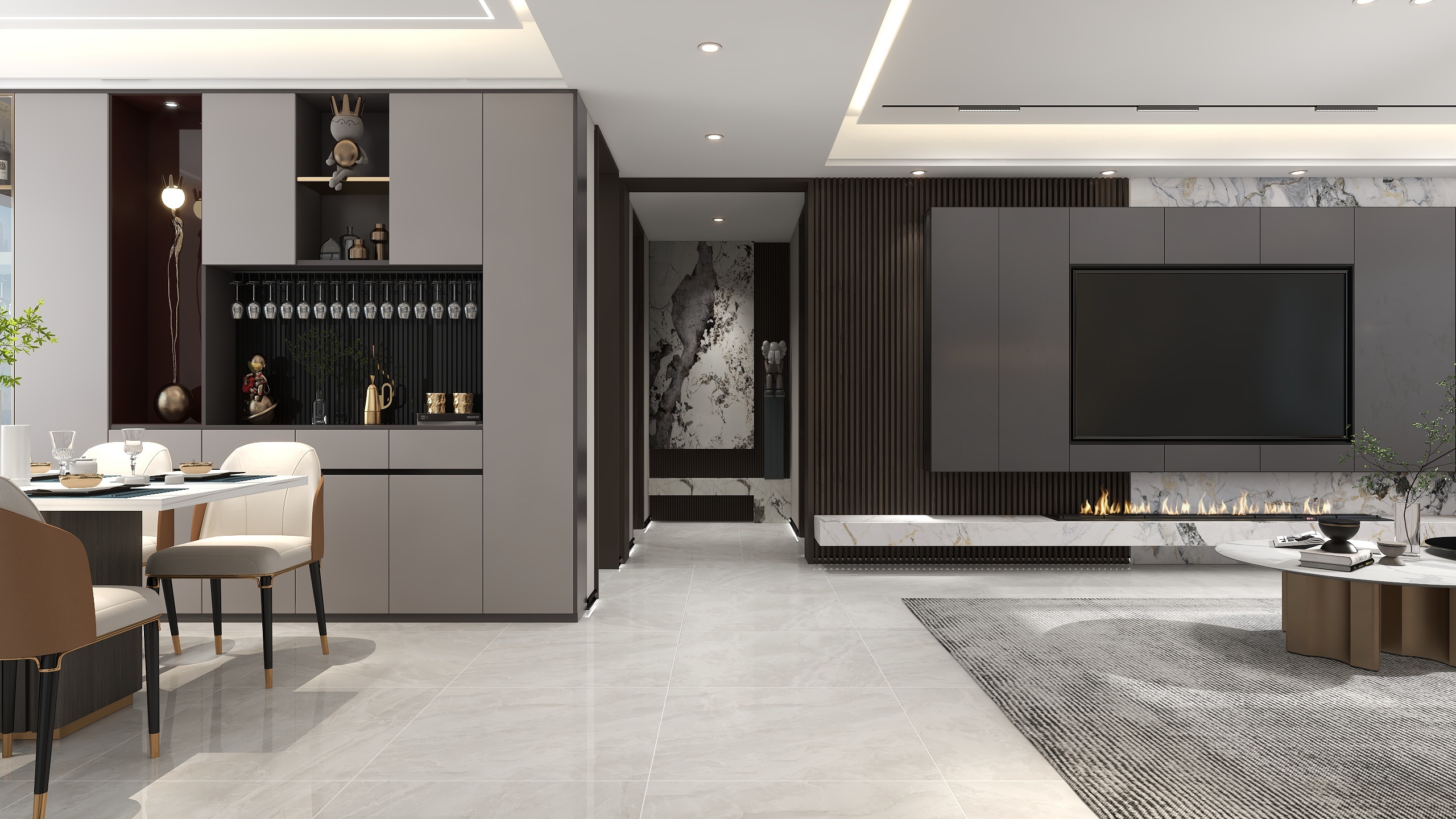 袁慢-现代轻奢-装修设计方案