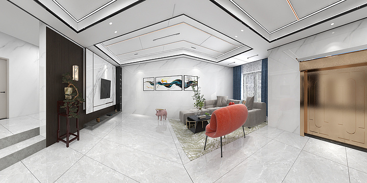 舞阳吊顶-丰盈花园图纸.dxf-装修设计方案