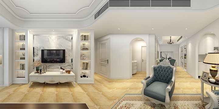 A设计师杨-法式三室-装修设计方案