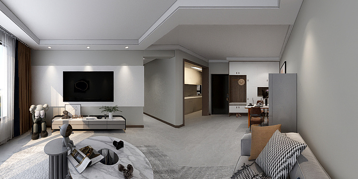 果什么蓝-中海河山郡95-装修设计方案