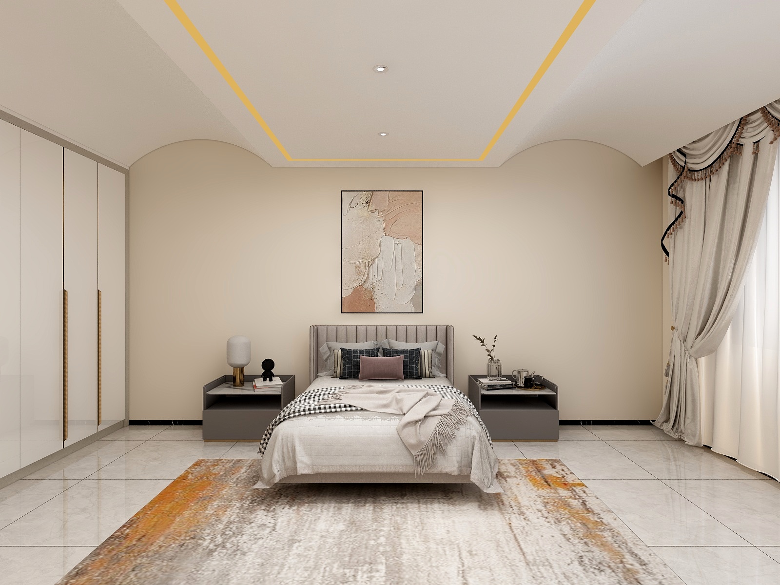 马岳平-【灰咖】118平现代极简-装修设计方案