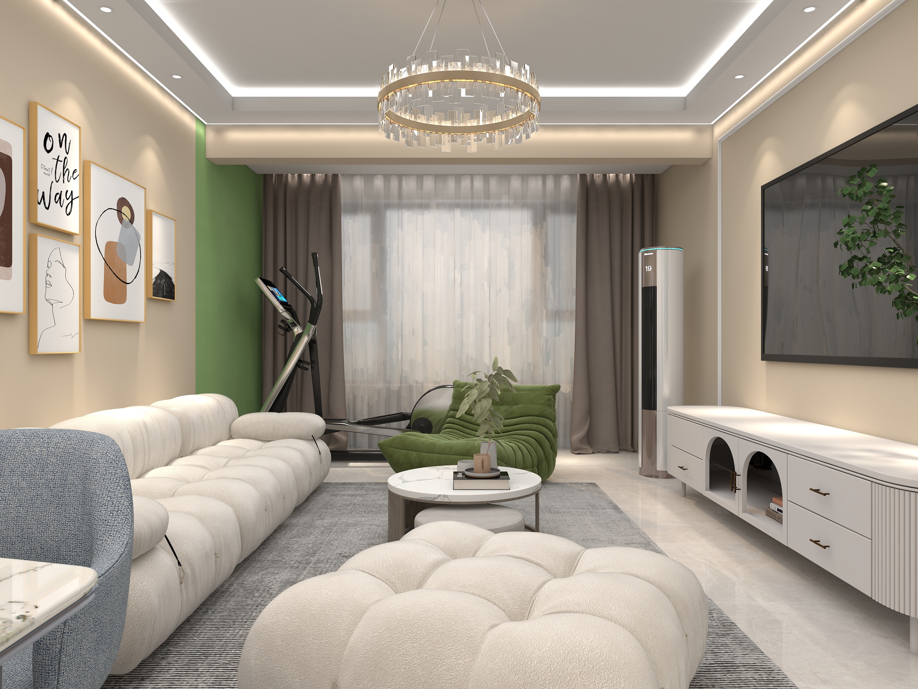 设计者大鹏-紫樾宸府97平米-装修设计方案