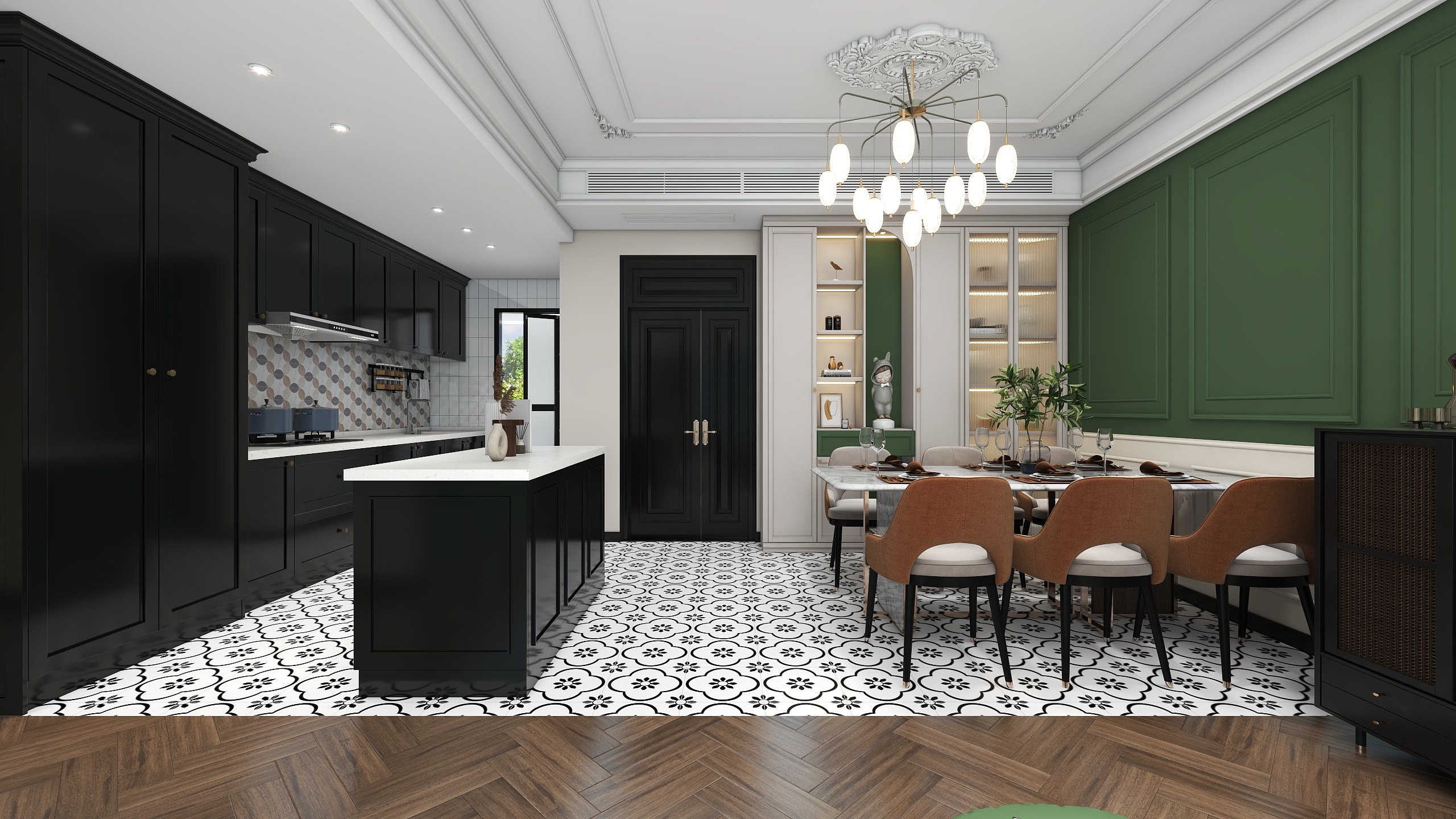 唐大先森-法式复古混搭-装修设计方案