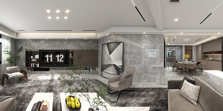 合纵連横-九龙纹苑大平层.dwg-装修设计方案