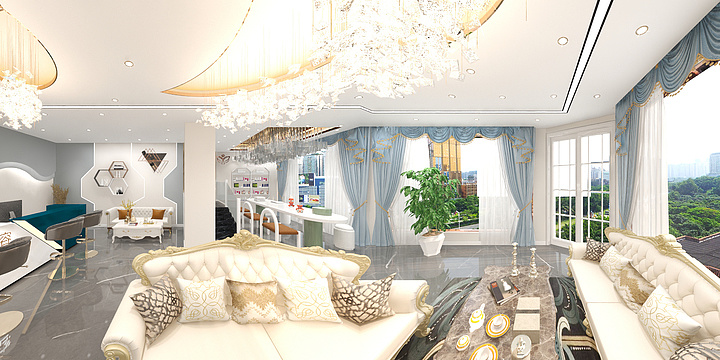 昭阳区装饰设计-凤霞路美容院.dwg-装修设计方案