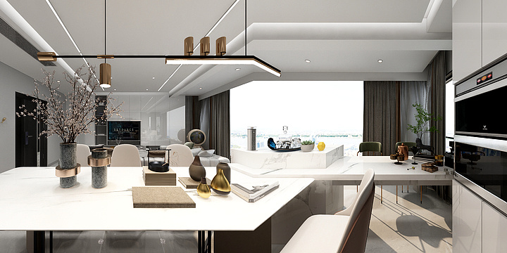 高端室内设计案例展示-金杯半山生命小镇121㎡-装修设计方案