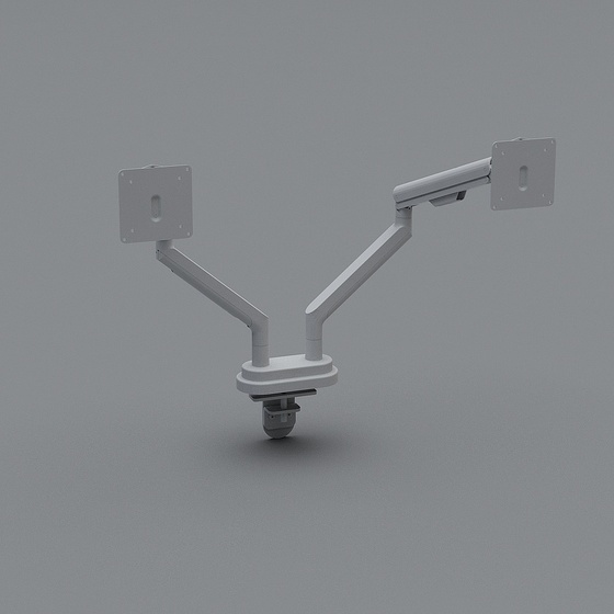 Dual Monitor Arm 3D model, Dual Monitor Arm free modelcoohom model library