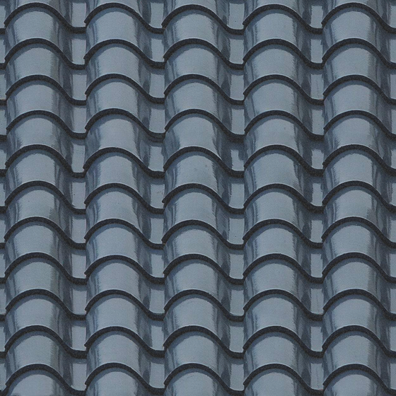Gray Painted Pottery Tile 3D Model