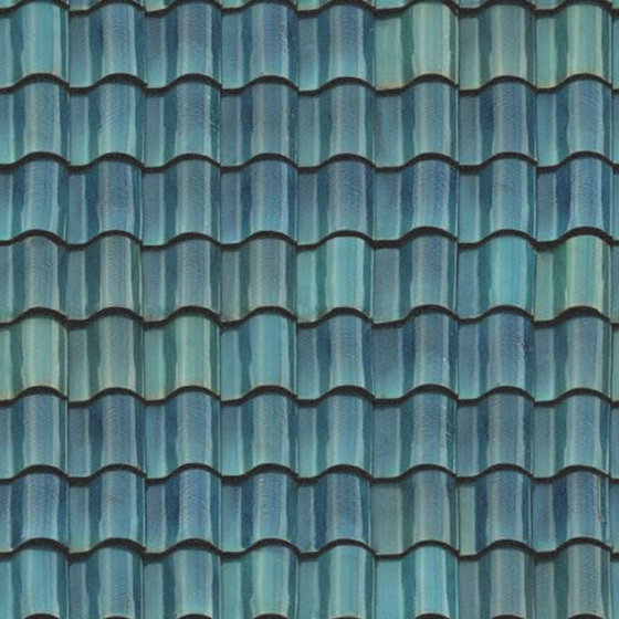 Painted pottery tile