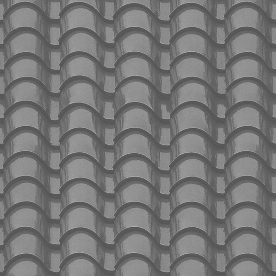 Gray Painted Pottery Tile 3D Model