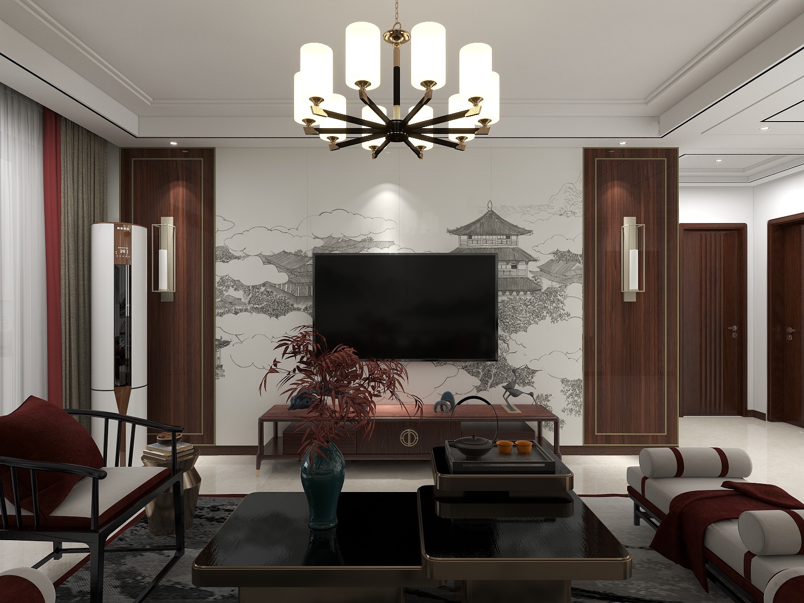 陶陶13864409897-创业花园-新中式-装修设计方案