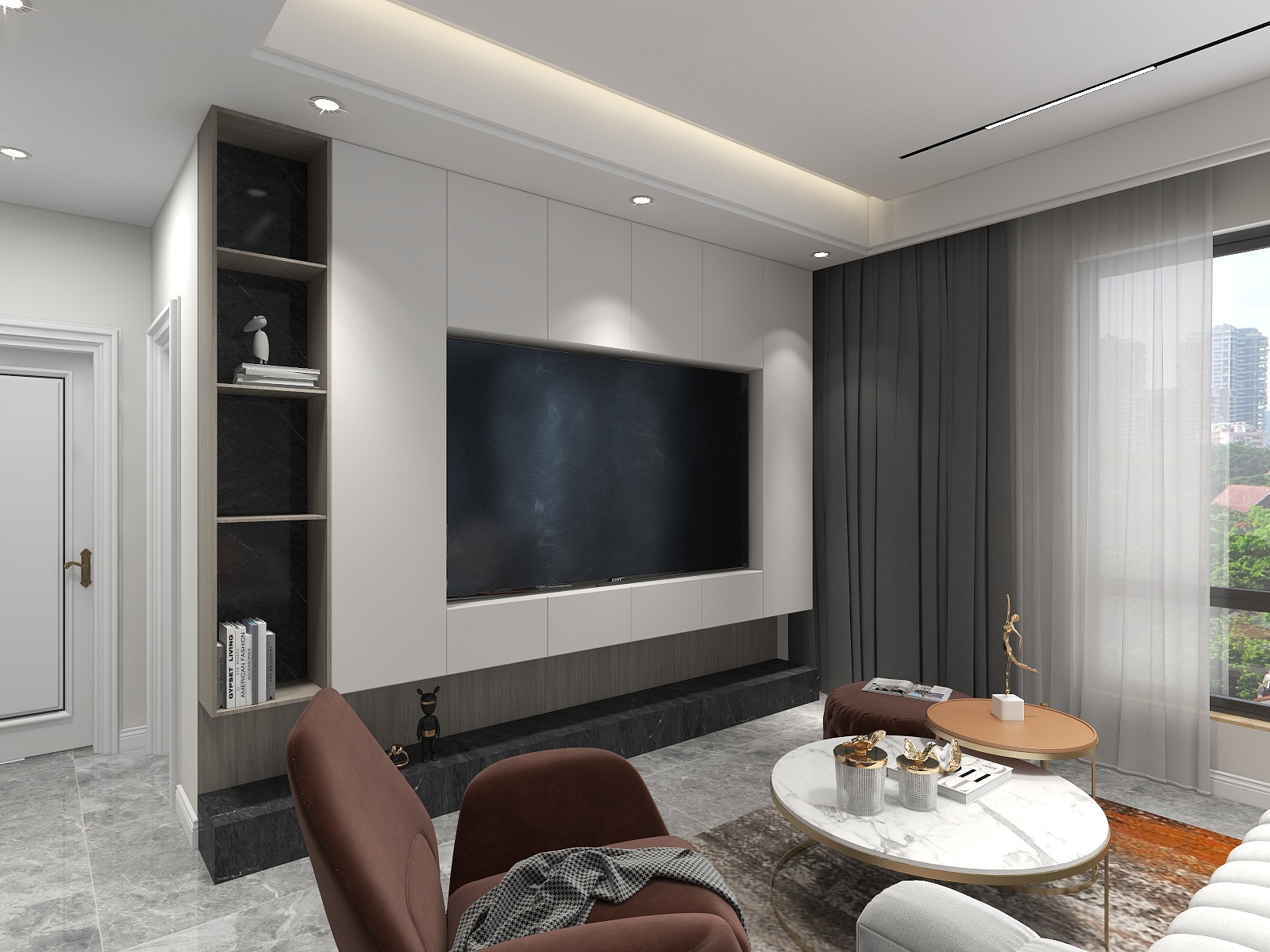 善建者成-瑞和园89.50㎡B户型3室2厅1卫-装修设计方案