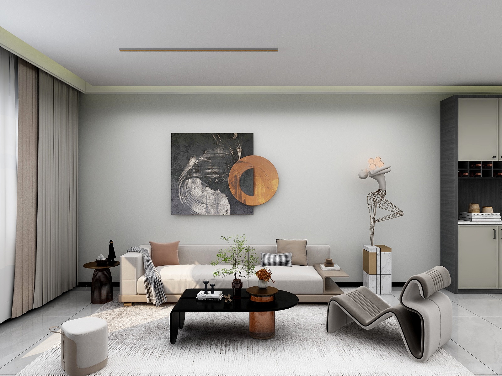 马岳平-[深灰]109平现代-装修设计方案