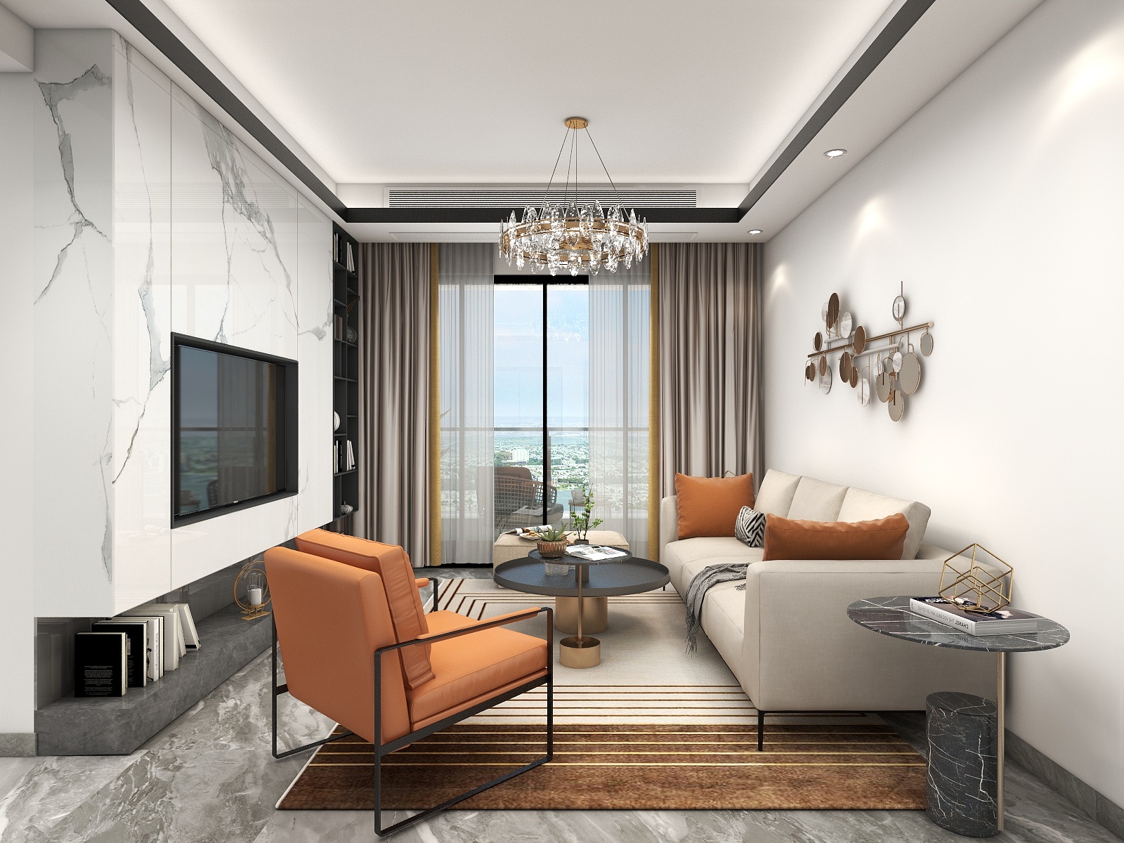 陈业榜-融湖中心三期丨89平方丨现代风格-装修设计方案