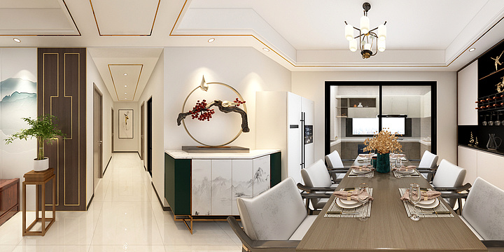 室内设计丨Mir李-莱茵香榭150㎡4室-装修设计方案