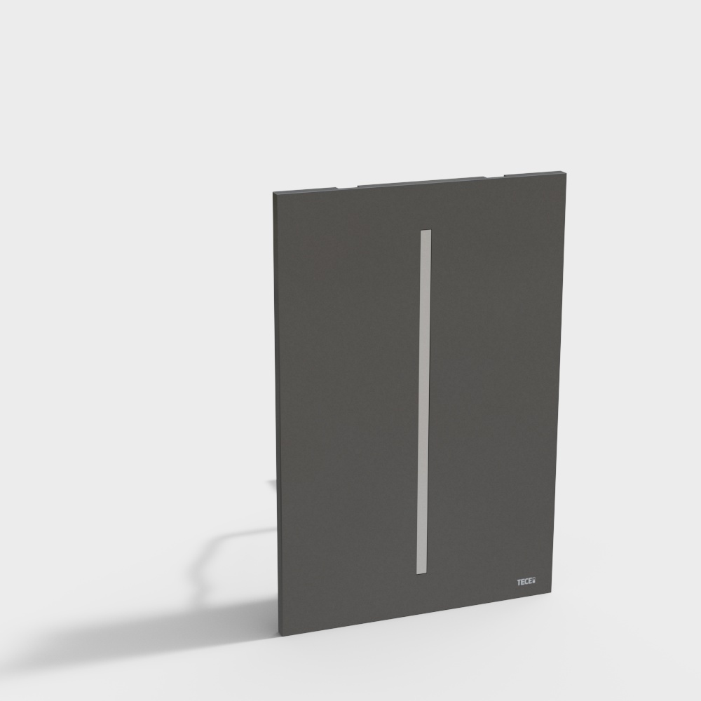 TECE-TECEfilo系列-冲厕面板-TECEfilo黑色玻璃感应小便斗面板230V3D模型