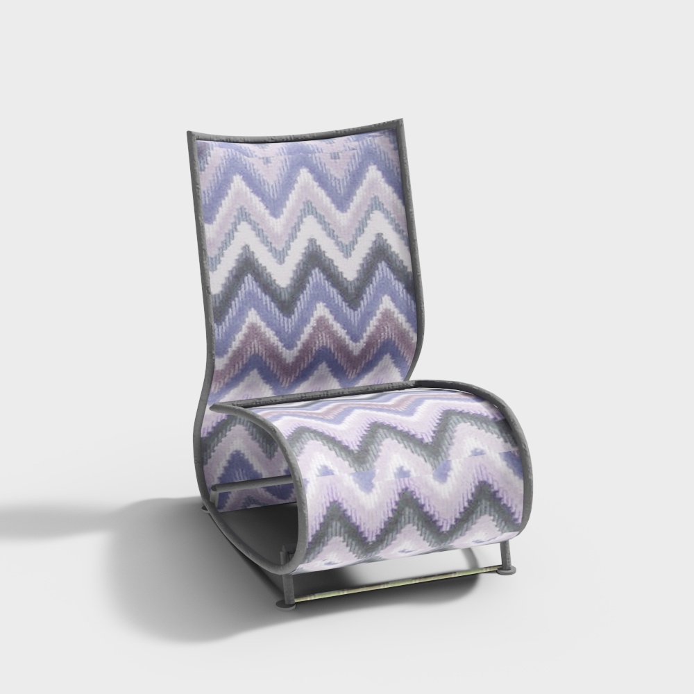 现代花纹休闲椅躺椅-3