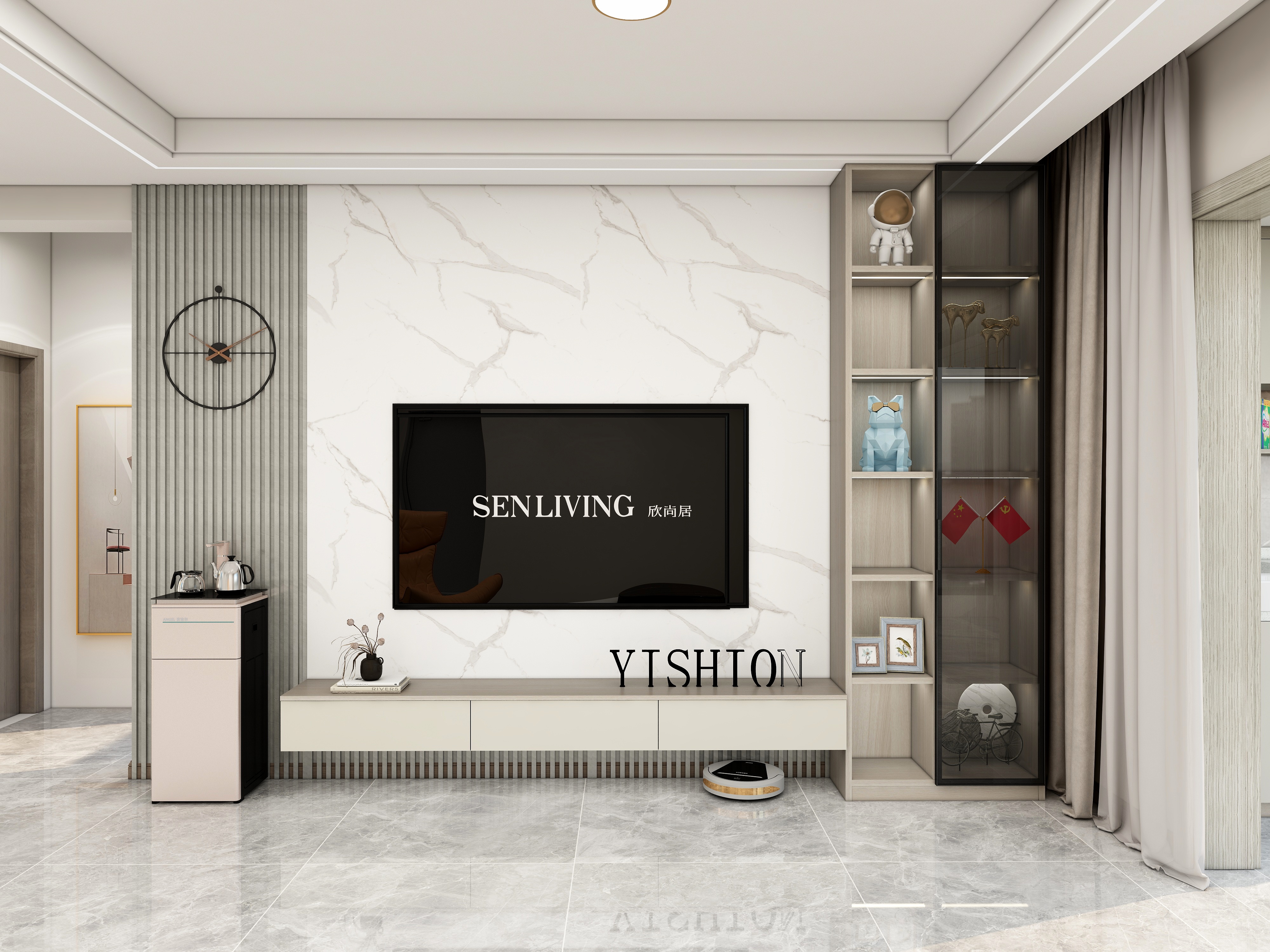 陇县恒晟装饰黄梅华-秦天印象城三室-装修设计方案