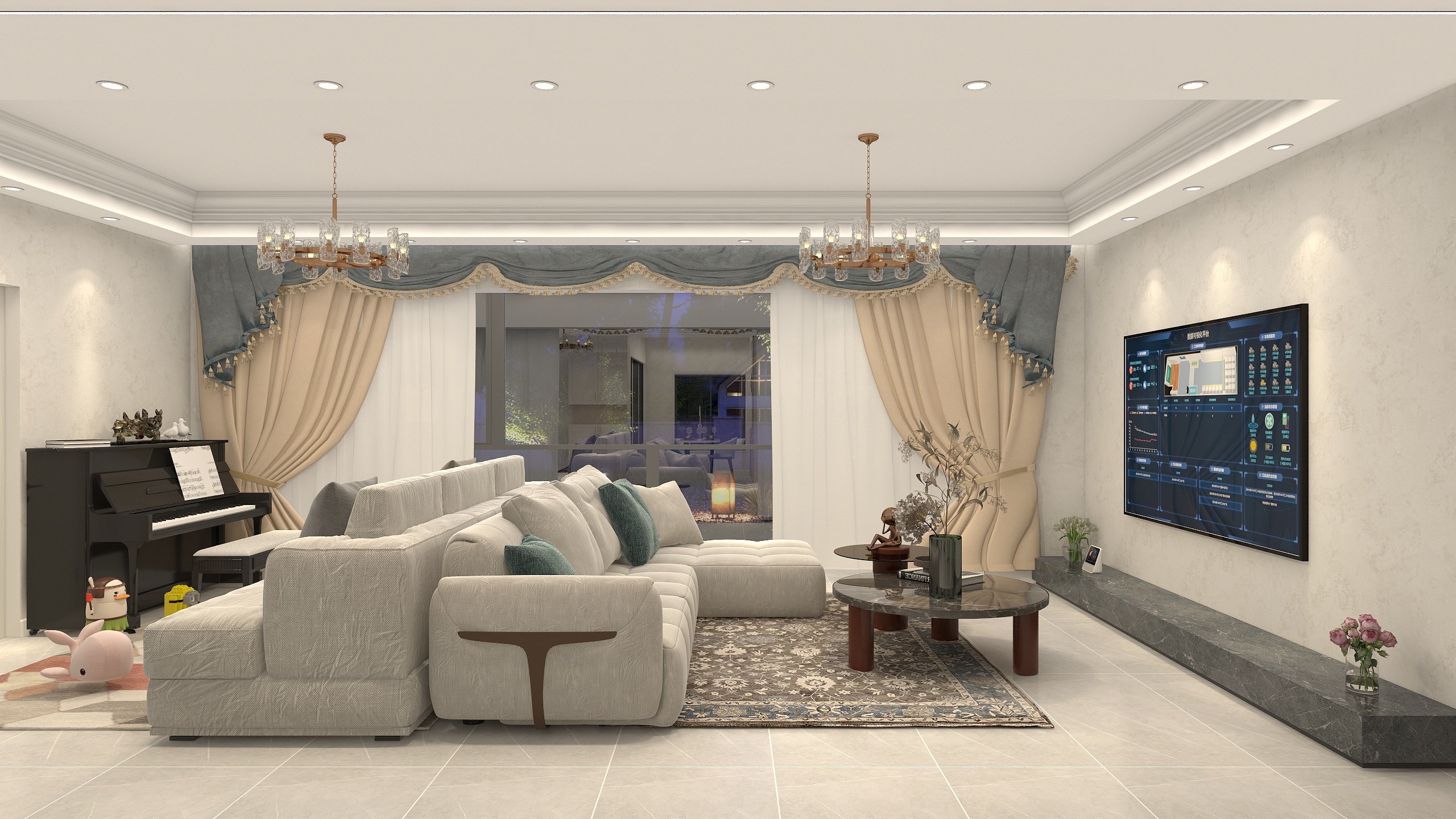 Moral呀-软装美式-两居室-装修设计方案