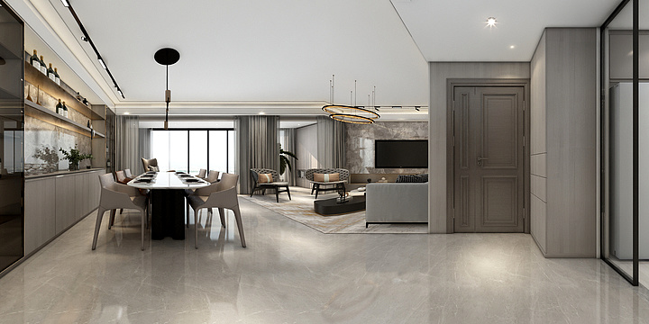 全案设计师郭强-《住宅》现代沉元160m²-装修设计方案