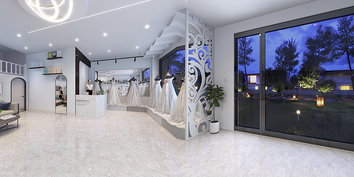 领航者广告传媒-美容美发店-装修设计方案