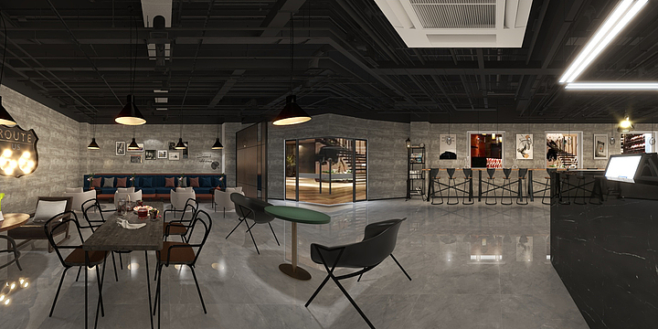 全案设计----香格里拉咖啡厅-装修设计方案