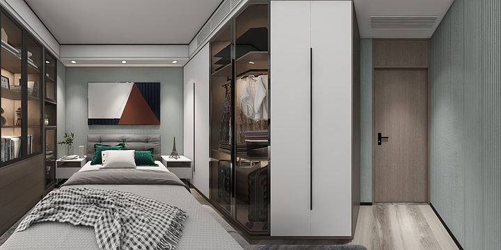 Design丶许-118平方现代风格三居-装修设计方案