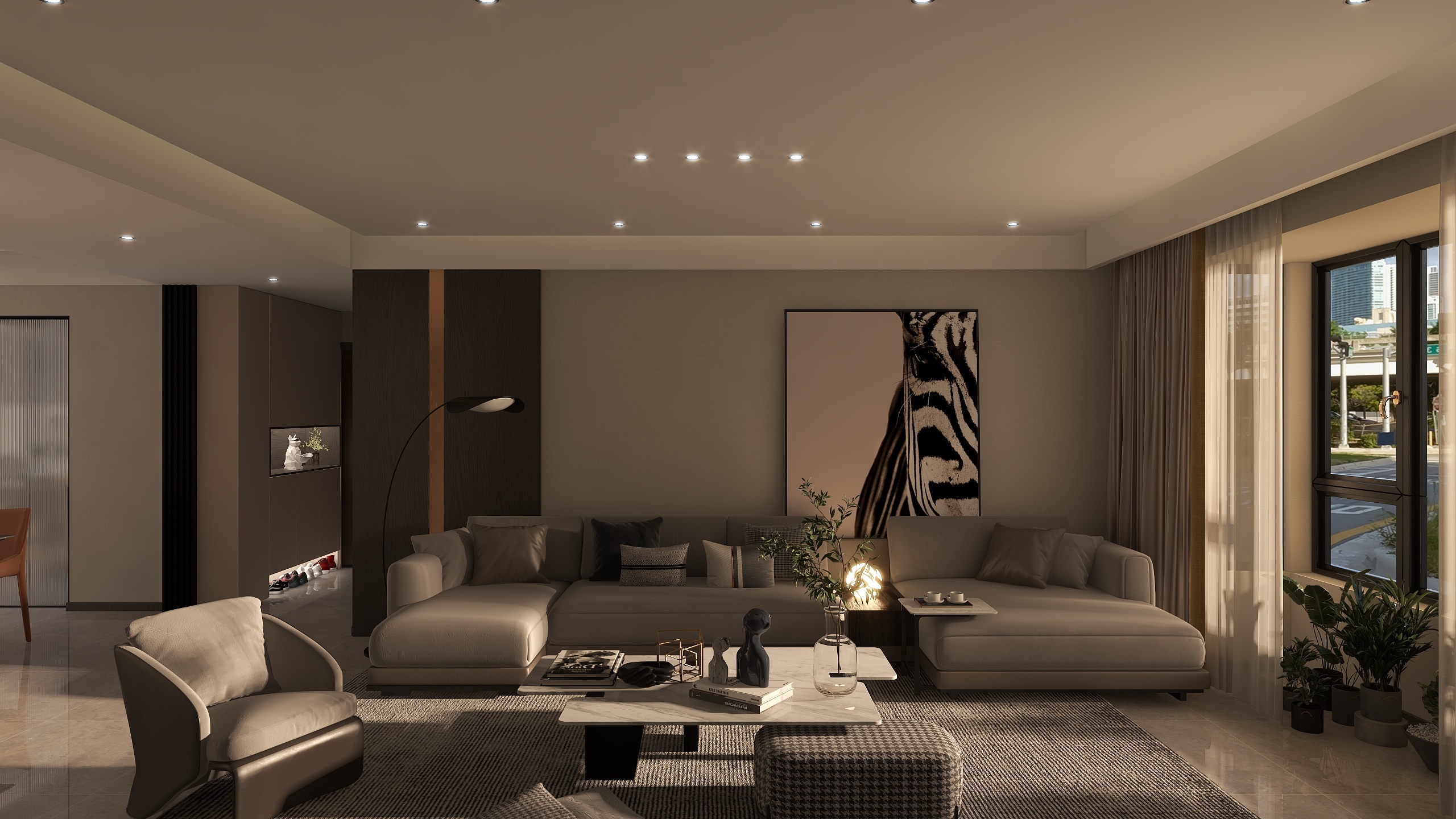 立心木作005-锦业府公共区域试灯光-装修设计方案