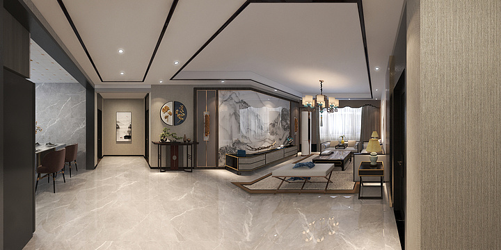 宝亿来装饰装修设计师-泊北12号楼中式-装修设计方案