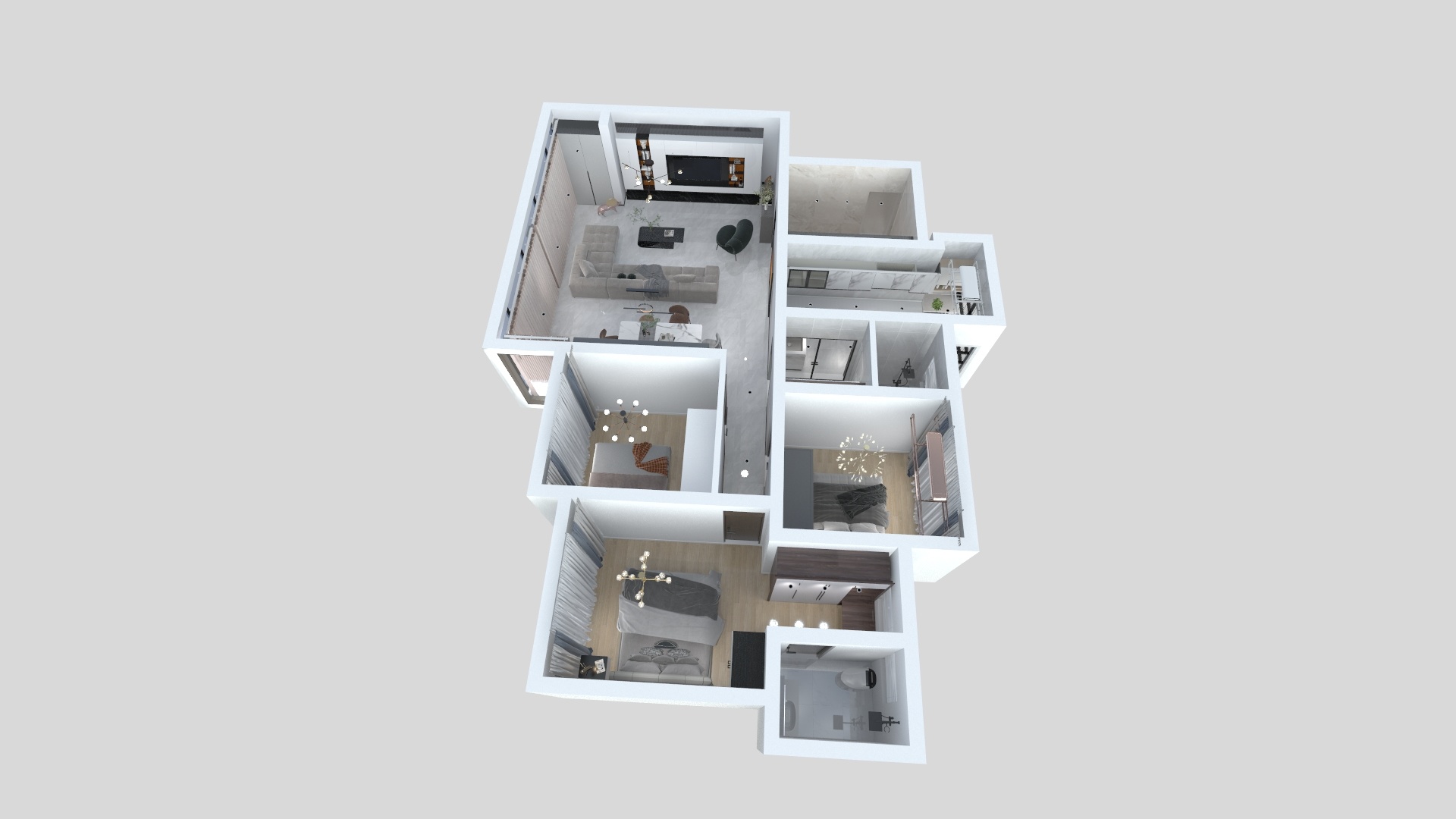 阳光林森隆浔装饰-花间半山-装修设计方案