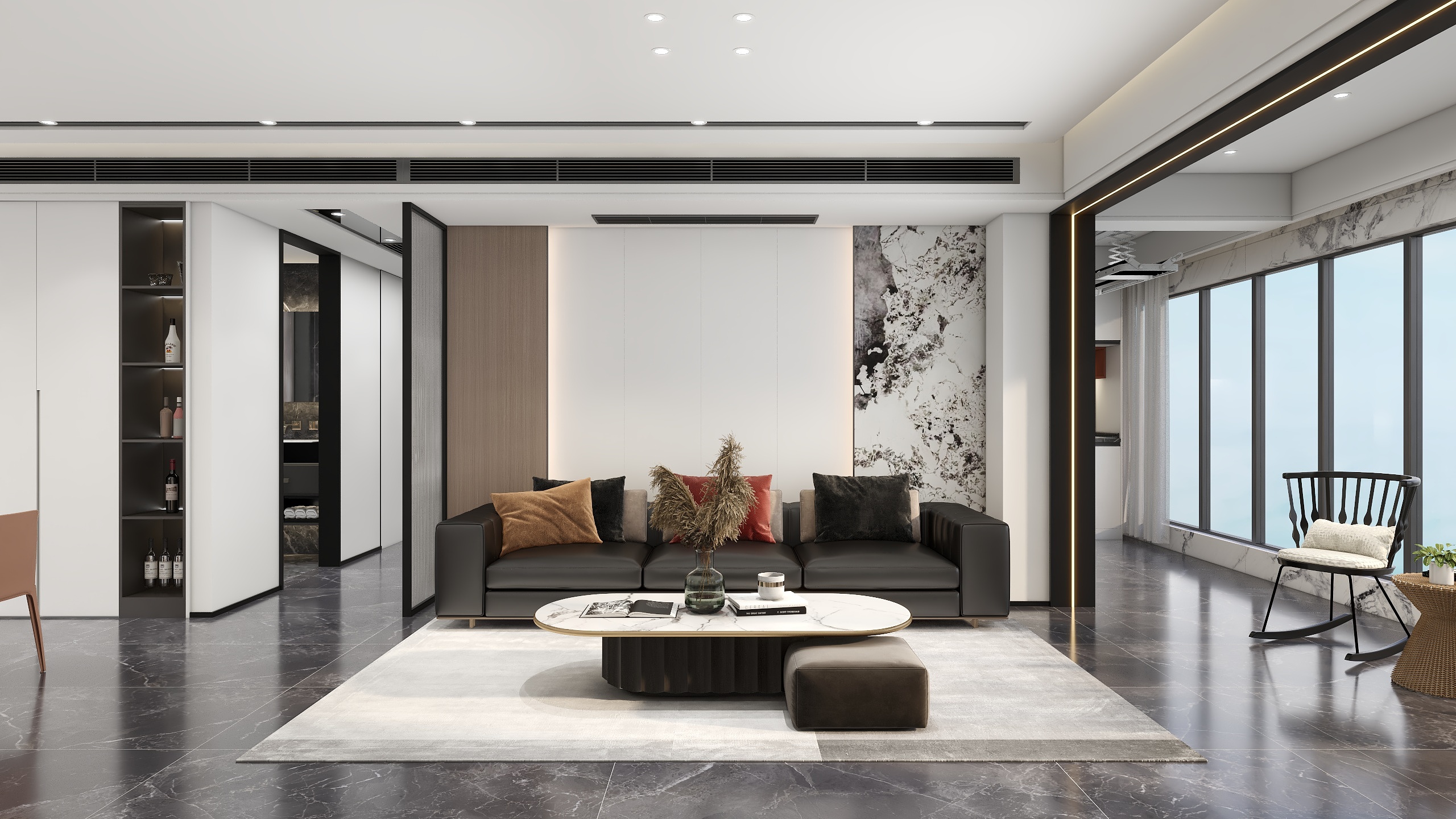 至简名设一钱春-【怀念】149平现代轻奢三居室【春】装修效果图