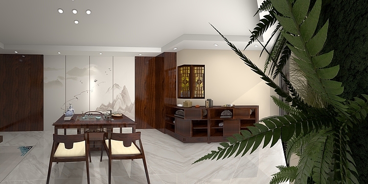 三5-茶叶店-装修设计方案