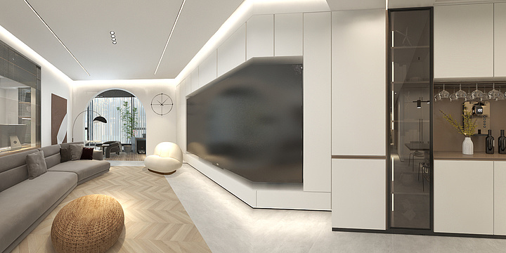 LK梁琨-吕晶晶的家打通-装修设计方案