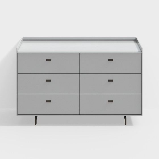 Modern Chest of Drawers,silver