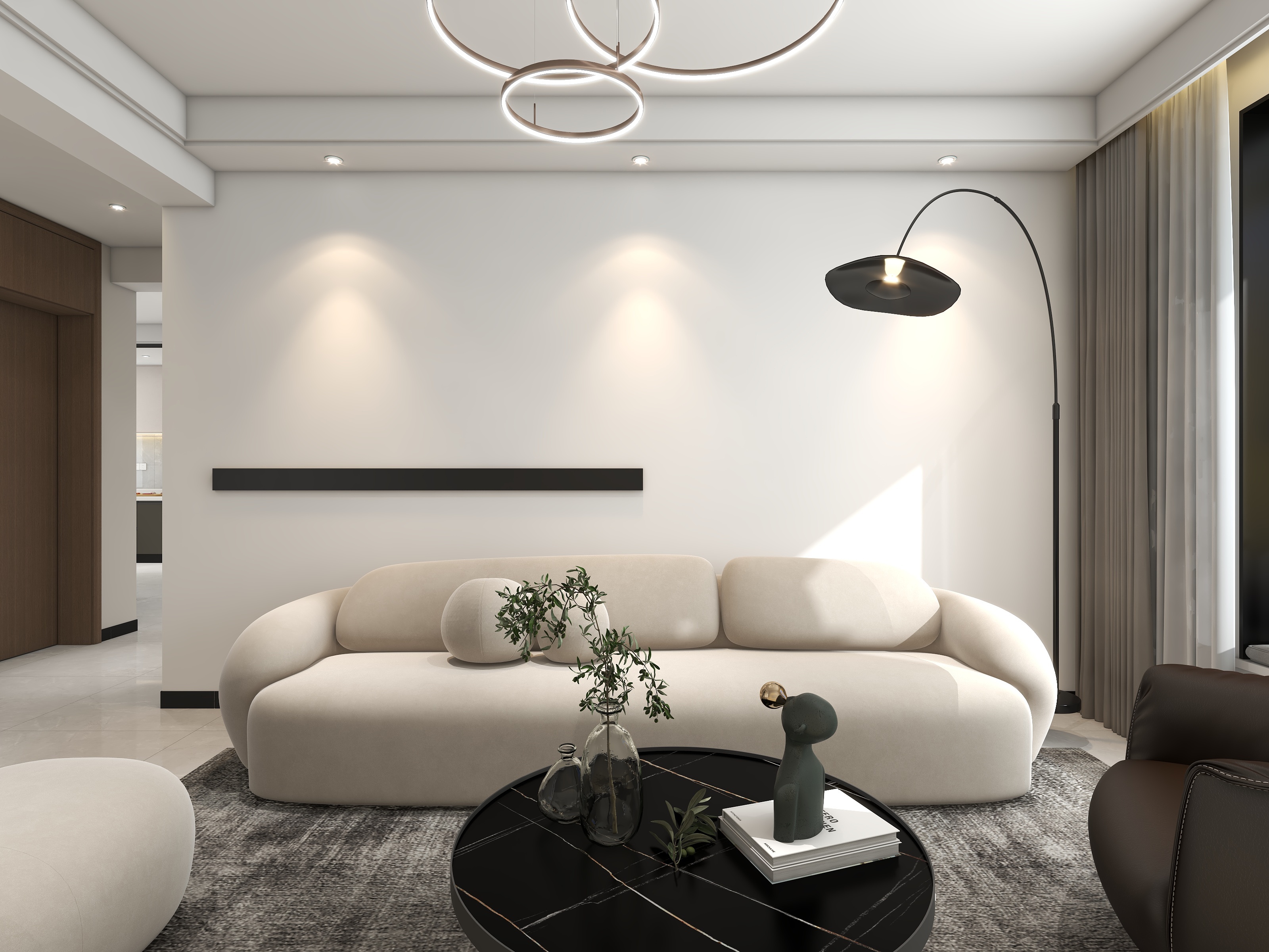 奇美家居2818-121平现代风格装修效果图