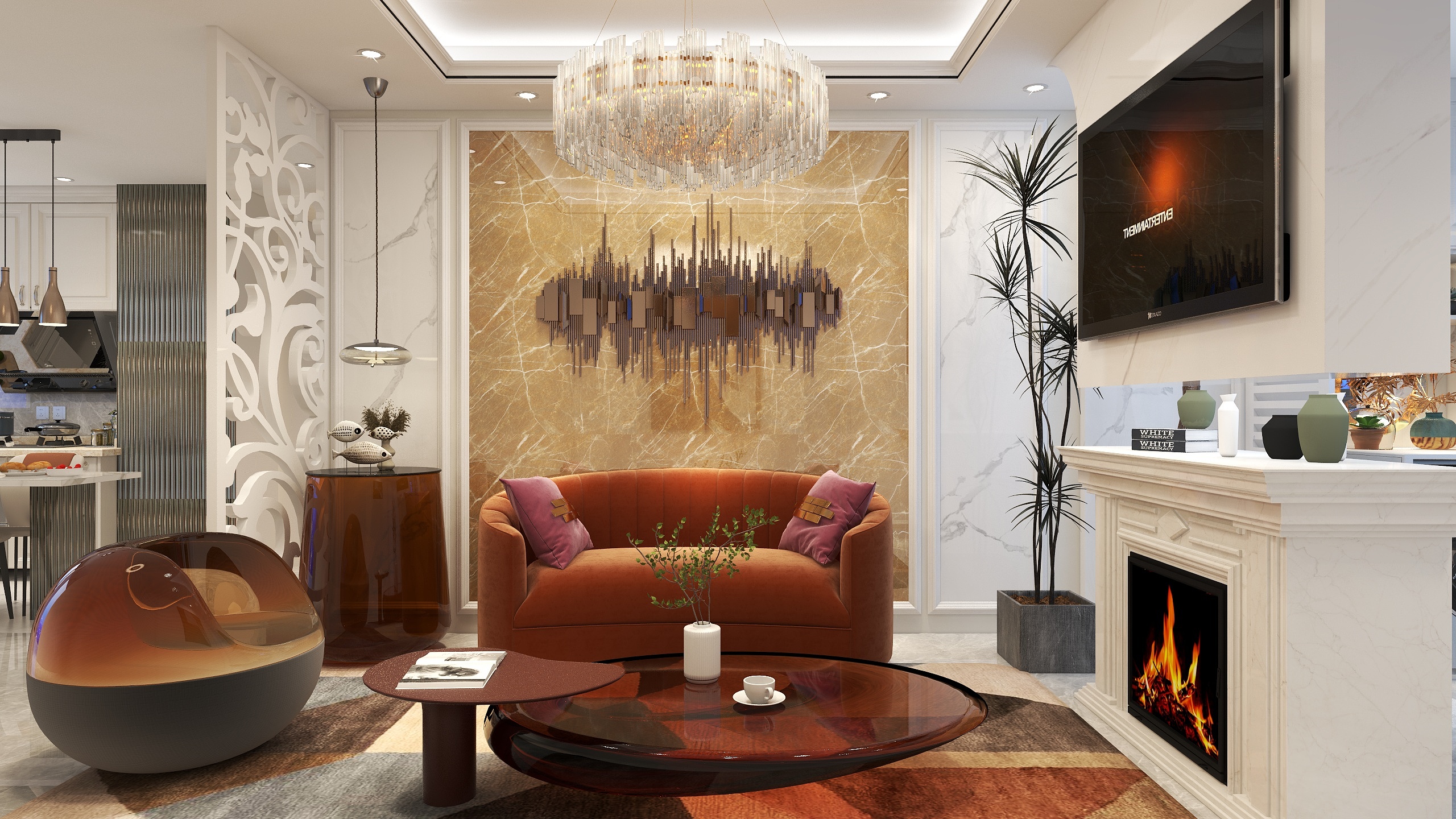 张玉玲-德信海德公园83.00㎡A2’3室2厅1卫1厨-装修设计方案