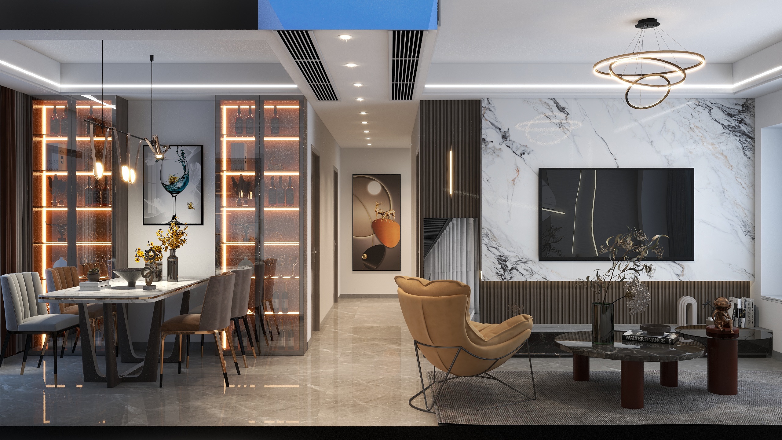 汉墨丹青室内设计-123B3C01户型-装修设计方案