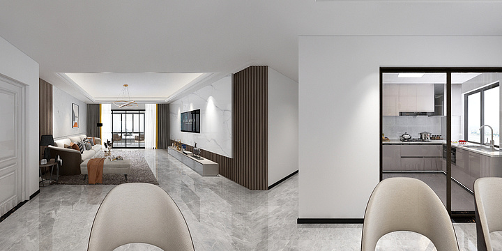 eat,  bannal的草莓:strawberry:-134㎡轻奢风-自建房大西桥-装修设计方案