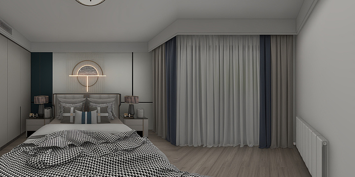 美沐装饰.史工-七里塘花园136㎡2室-装修设计方案