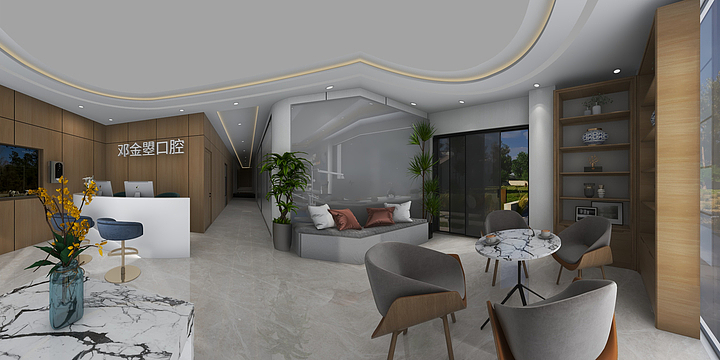 开州瑞庭设计翼珑全屋定制-邓金曌口腔门诊平面布置及吊顶方案_t3-装修设计方案