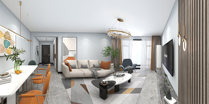 墨明夜-紫瑞家园7-2-304于先生雅居-装修设计方案