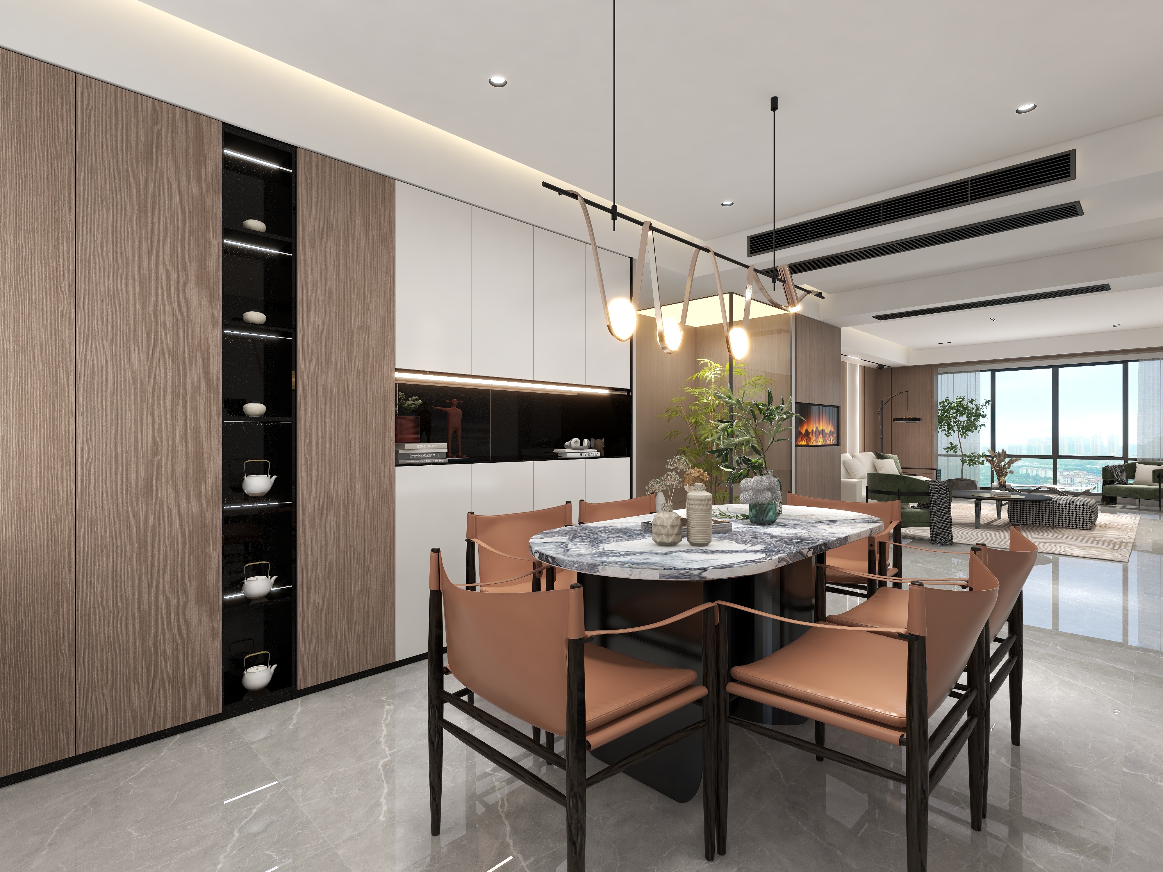 陈辉-飞龙湖畔现代典雅3居装修效果图