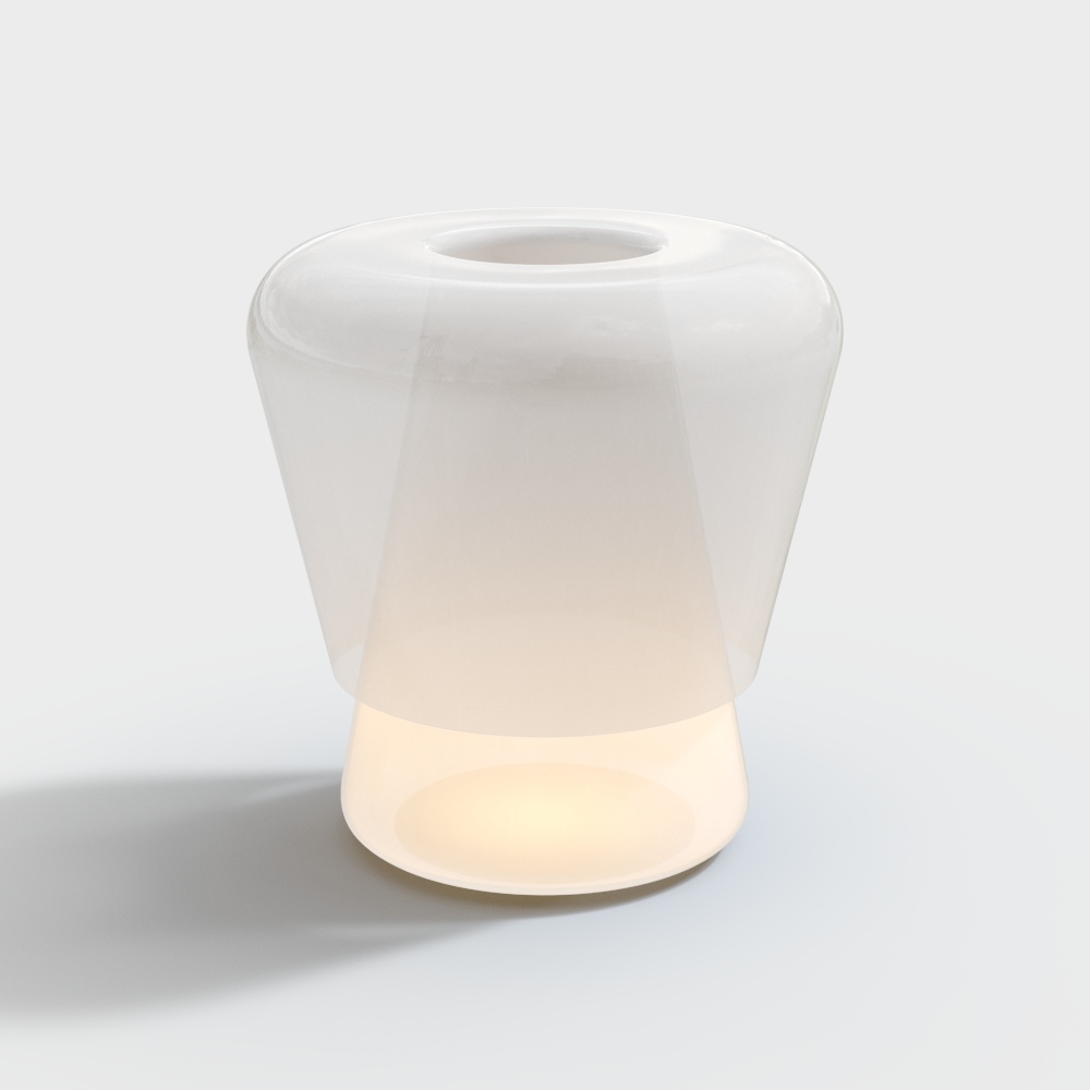 摩登灯具_B1台灯_K6799建模_白色