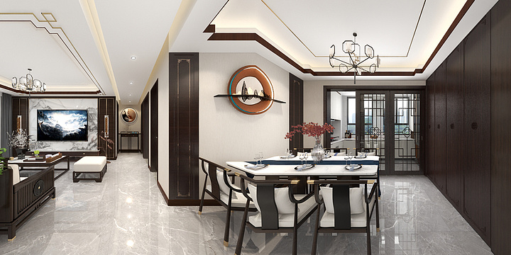 凡响空间設計-歌尔绿城观云里503栋1602-装修设计方案