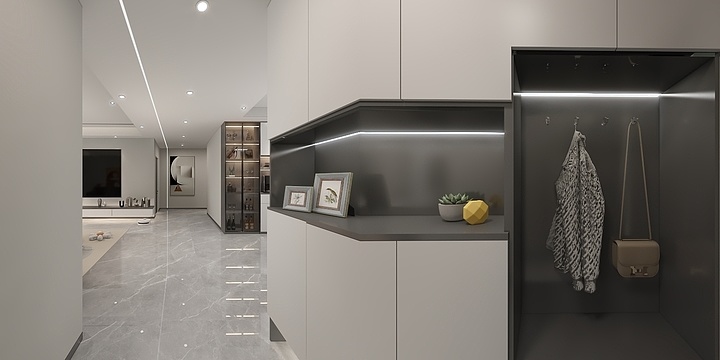 凡高整案装饰EY-清水湾.2601  现代简约黑白灰-装修设计方案