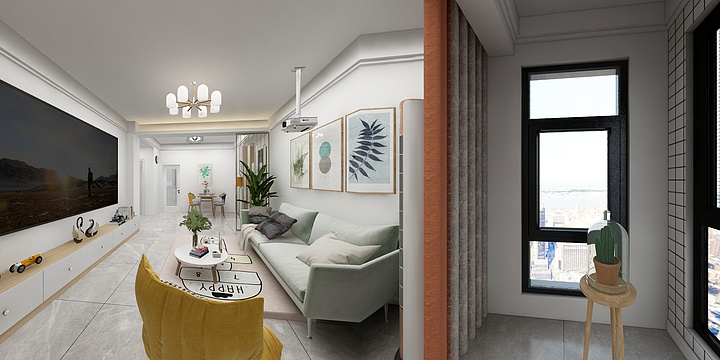 糯米-荣华紫禁城9-2-401.dwg-装修设计方案