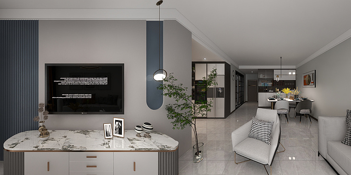 一米阳光视觉效果-中达祥泰御府-装修设计方案