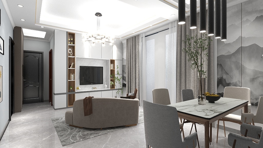 小罗UwXD-瑞和园89.50㎡B户型3室2厅1卫-装修设计方案