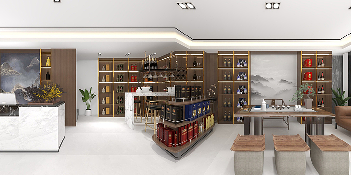 全屋定制京洲-烟酒柜-装修设计方案