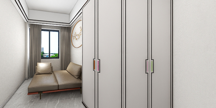 全案设计孙-博舍装饰老板办公室.dwg-装修设计方案